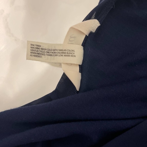 Soma Navy V-Neck Tank Loungewear Top Size Small Super Soft Pre-owned - Picture 5 of 7